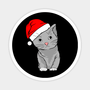 Santa Kitty Magnet